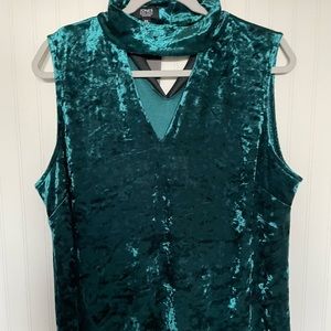 Jones of New York crushed velvet shirt nwt
